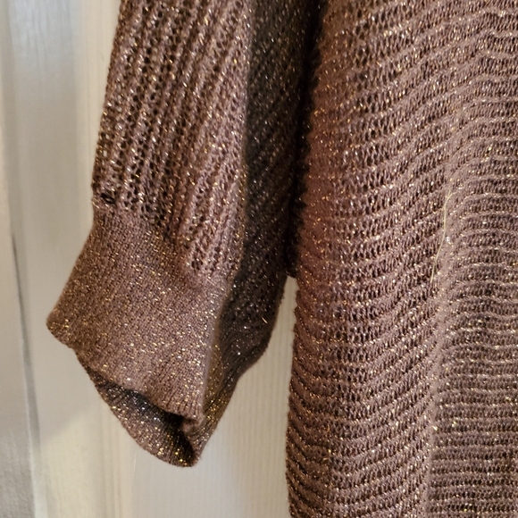 ANA Brown Gold Layering Top S Med - Picture 3 of 7